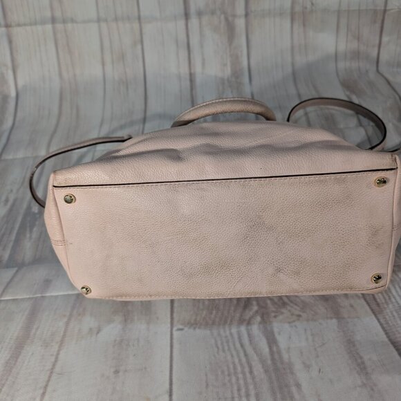 Kate Spade New York Pink Rivas Street Bilson Top Trim Leather Satchel Handbag - Picture 9 of 16